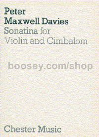 Sonatina For Violin And Cimbalom (Pocket Score)