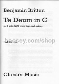 Te Deum In C (Full Score)
