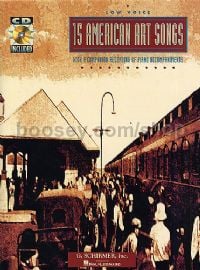 15 American Art Songs Low Voice (Book & CD)