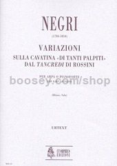 Variations on the Cavatina Di tanti palpiti from Rossini's Tancredi