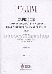 Capriccio on the Cavatina Eco pietosa from Rossini's La pietra del paragone Op.29 (Milano 1814)