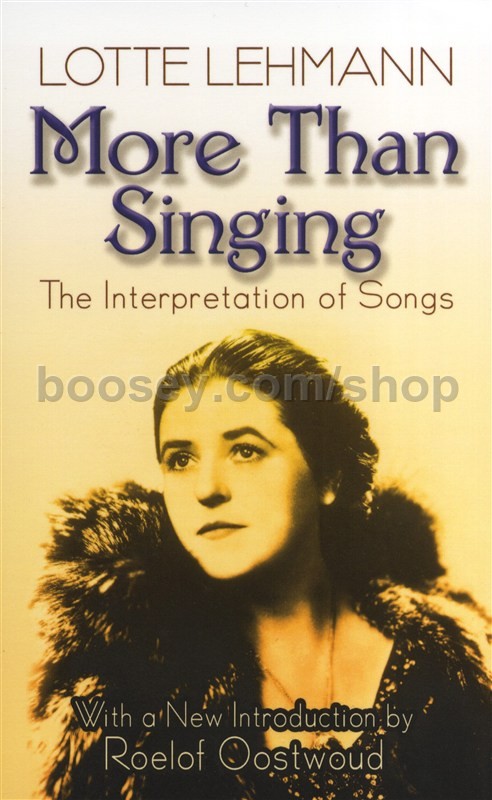Анн леманн книги. Lotte Lehmann. Interpretation of Songs.