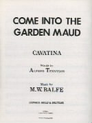 Michael Balfe Come Into The Garden Maud
