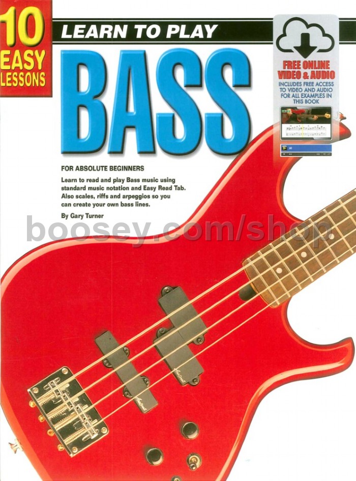 Turner, Gary 10 Easy Lessons Teach Yourself Bass (Book, CD & FREE