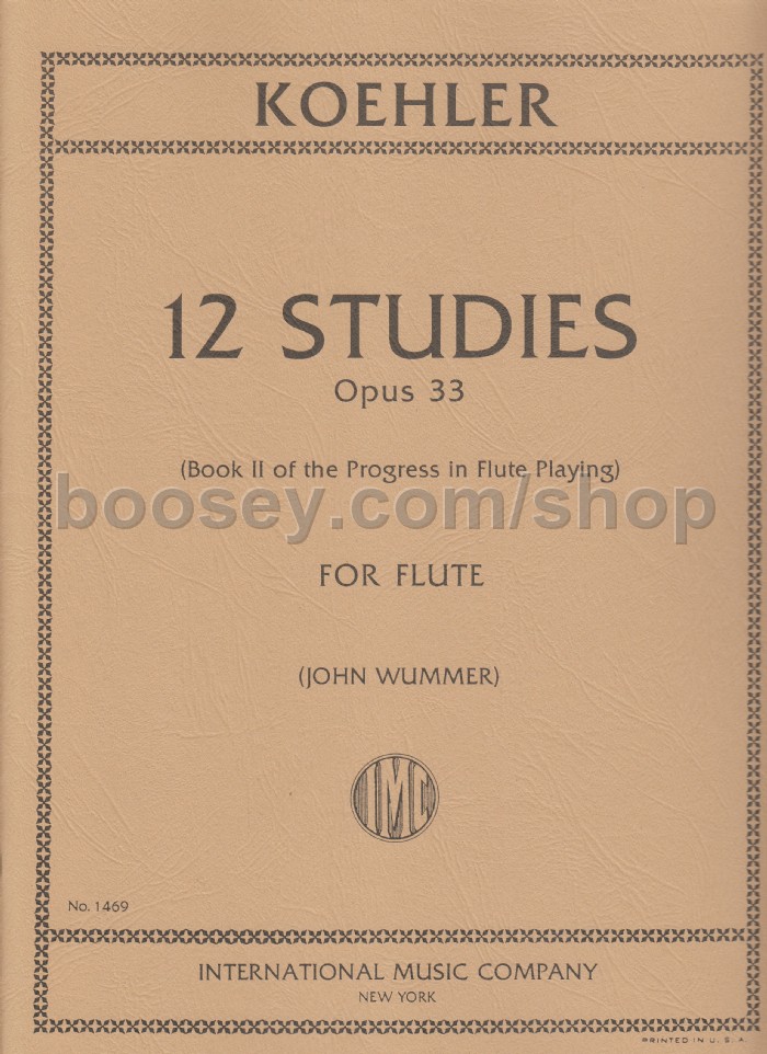 Ernesto Kohler The Progress in Flute Playing, Op. 33, Vol. 2