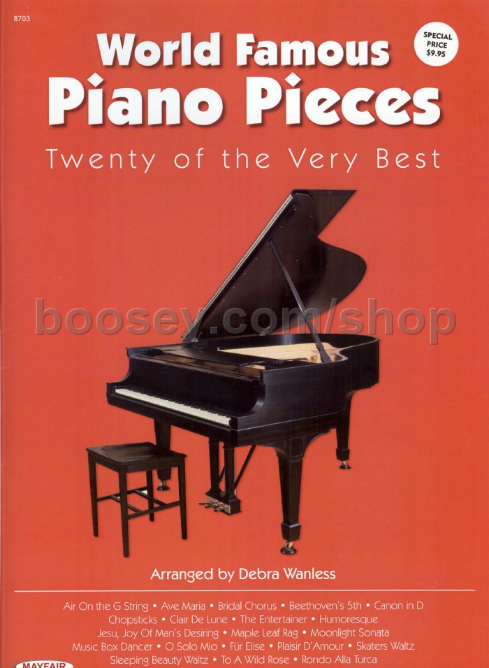 Various World Famous Piano Pieces 20 Of The Very Best