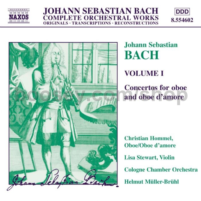 Johann Sebastian Bach Concertos for Oboe and Oboe d'amore (Naxos Audio CD)