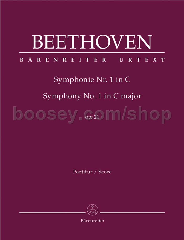 Ludwig van Beethoven Symphony No. 1 in C major, op. 21 (full score)