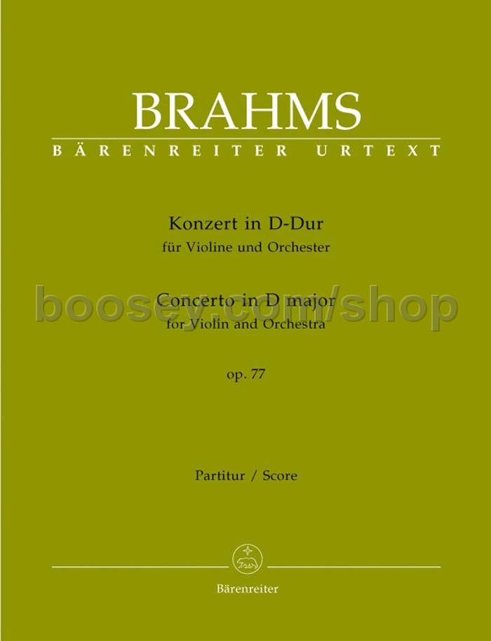 Johannes Brahms Violin Concerto in D Major, Op.77