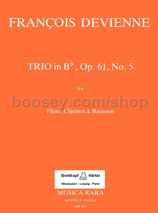 Devienne, Francois Trio in Bb major, Op. 61, No. 5 flute,