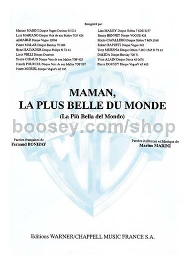 Mariano Luis Maman Plus Belle Du Monde