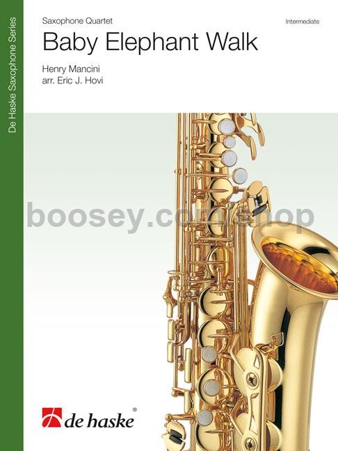 Mancini Henry Baby Elephant Walk Saxophone Quartet Score Parts