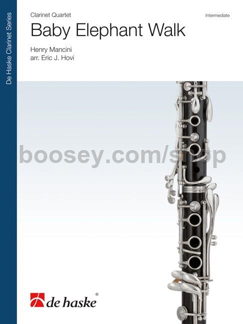 Mancini Henry Baby Elephant Walk Clarinet Quartet Score Parts