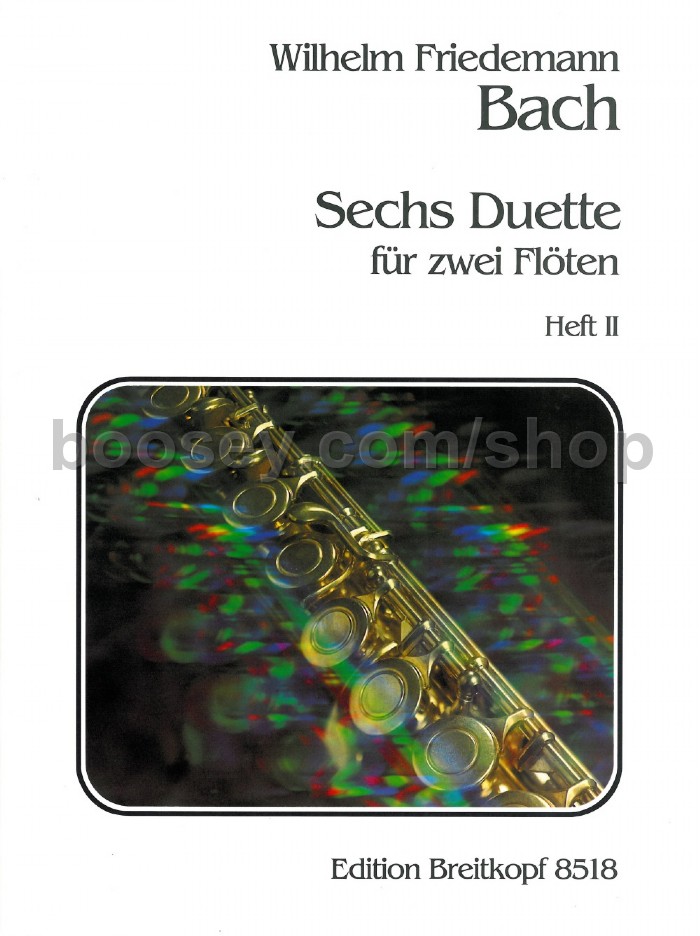 Bach, Wilhelm Friedemann 6 Duets Book 2 (flutes)