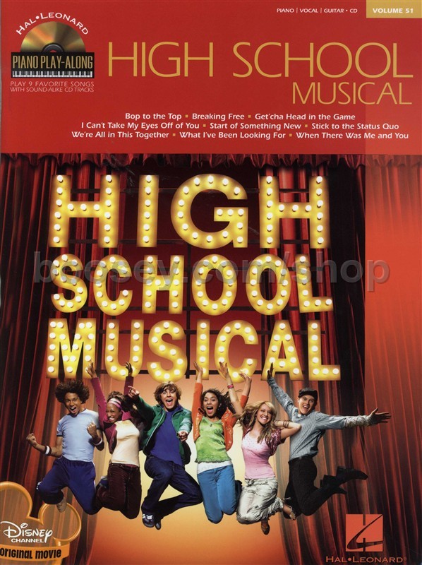Various Piano Play Along Vol 51 High School Musical Book Cd