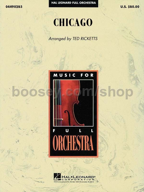 Kander, John & Ebb, Fred Chicago (Hal Leonard Full Orchestra)