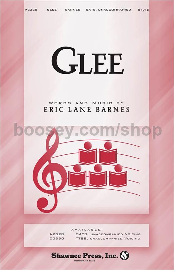 Barnes Eric Lane Glee For Satb Choir