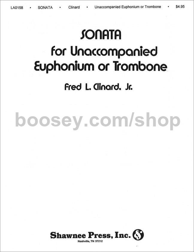 Clinard, Fred L. (Jr) Sonata for euphonium or trombone