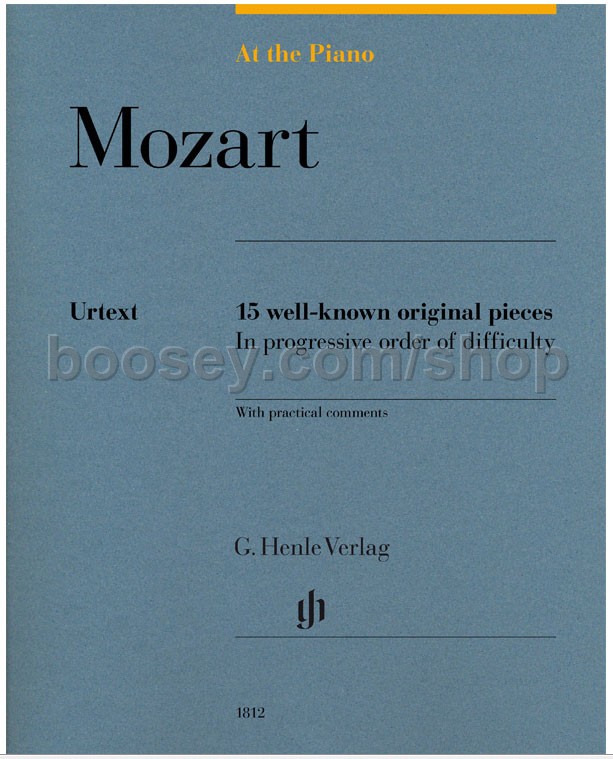 Mozart, Wolfgang Amadeus At The Piano Mozart 15 WellKnown Original Pieces