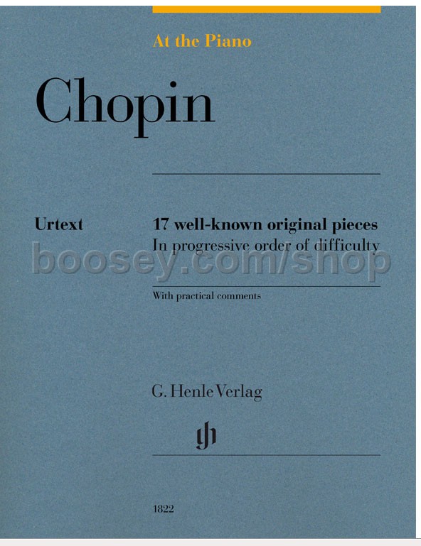 Chopin, Frédéric At The Piano Chopin 17 WellKnown Original Pieces