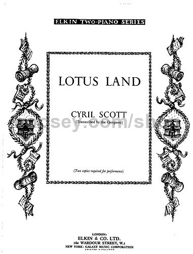 Cyril Scott Lotus Land Op 47 1 Two Pianos boosey hawkes