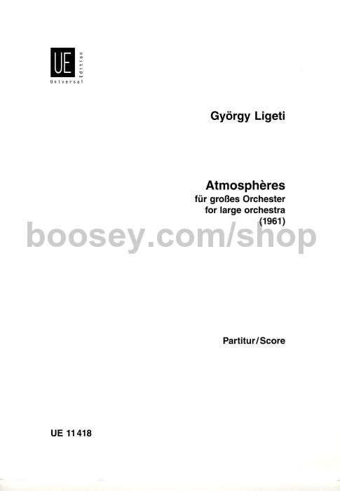 Gyorgy Ligeti - Atmosphères (Orchestra) (Study Score)