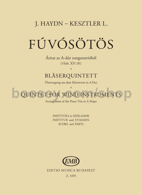 Haydn, Franz Joseph Quintet for Wind Instruments wind quintet