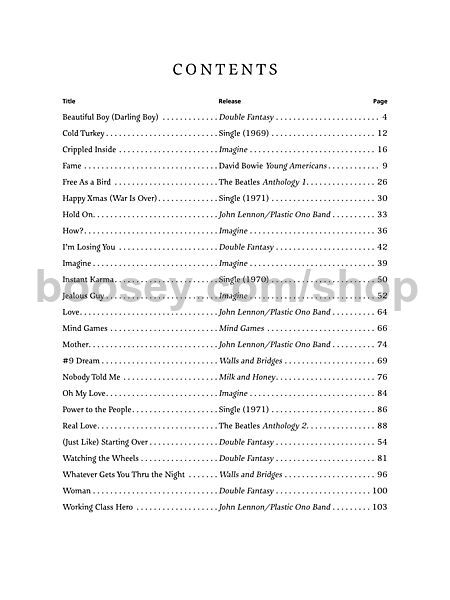 Lennon, John - John Lennon: Guitar TAB Anthology