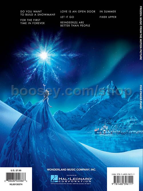 frozen song book frozen song book