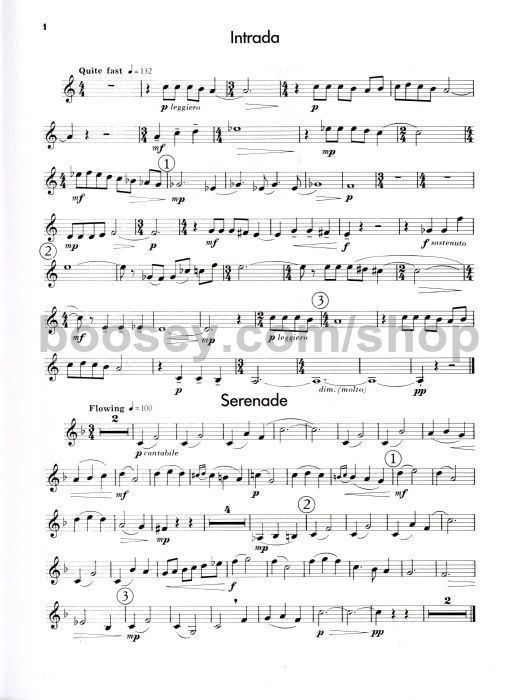 Edward Gregson Cameos for trumpet and piano